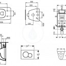 Sada pro zvsn WC + klozet a sedtko softclose Ideal Standard Tesi - sada s tlatkem Sigma30, matn/leskl/matn chrom