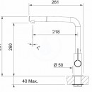 Dezov baterie FN 7394.031, s vsuvnou koncovkou, chrom