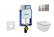 Geberit Kombifix Sada pro zvsn WC + klozet a sedtko softclose Ideal Standard Tesi - sada s tlatkem Sigma30, matn/leskl/matn chrom 110.302.00.5 NE7