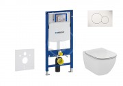 Geberit Duofix Sada pro zvsn WC + klozet a sedtko softclose Ideal Standard Tesi - sada s tlatkem Sigma01, bl 111.300.00.5 NE1