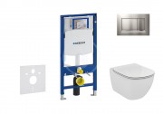 Geberit Duofix Sada pro zvsn WC + klozet a sedtko softclose Ideal Standard Tesi - sada s tlatkem Sigma30, matn/leskl/matn chrom 111.300.00.5 NE7